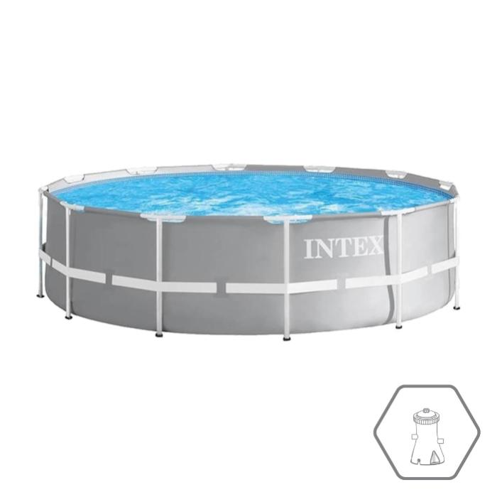 Каркасный бассейн Intex 26702, Prism Frame 305x76см, 4485л, фильтр-насос