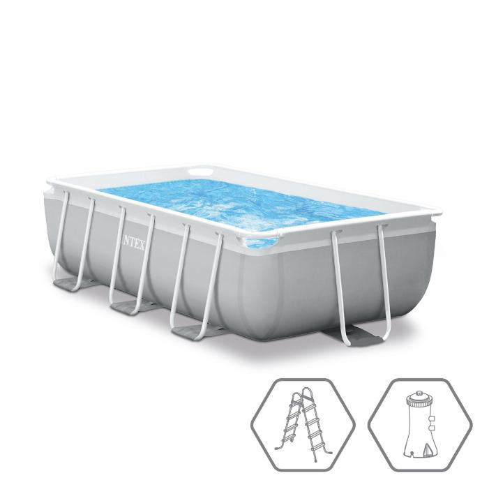 Каркасный бассейн Intex 26784, Prism Frame 300х175х80см, 3539л, фильтр-насос, лестница фото 2