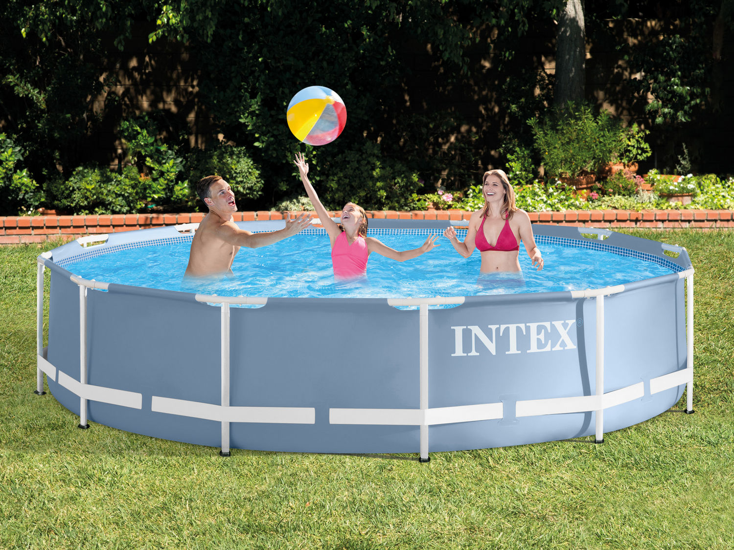 Каркасный бассейн Intex 28712, Prism Frame 366x76см, 6503л, фильтр-насос