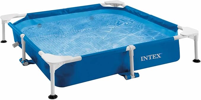 Каркасный бассейн Intex 48402, 152х152х30см для животных, фильтр-насос, скиммер, тент фото 2