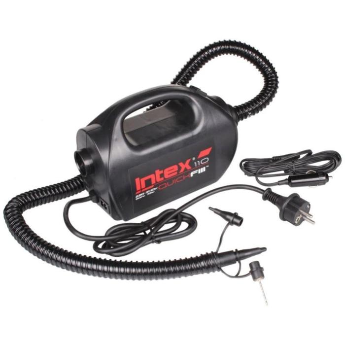 Насос электрический 12В/220В "Quick-Fill High PSI" 2-х скоростной, 400л/м, 3 насадки в комплекте фото 2