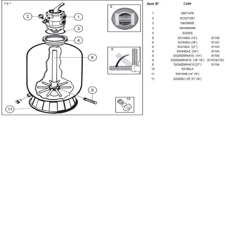 Фильтрационная установка Hayward PowerLine 81070 (D401) фото 5