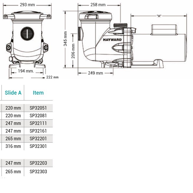 Насос Hayward Tristar SP32303 (3HP) 380В фото 6