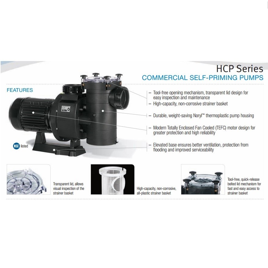 Насос Hayward HCP40753E (380V, 7,5HP) фото 4
