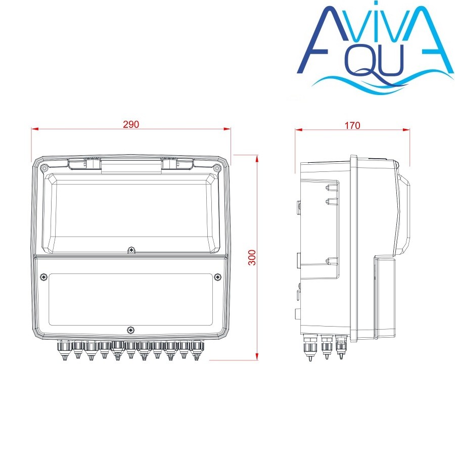 Панель управления дозацией AquaViva PH-RX-CL (K800G04WM001) фото 3