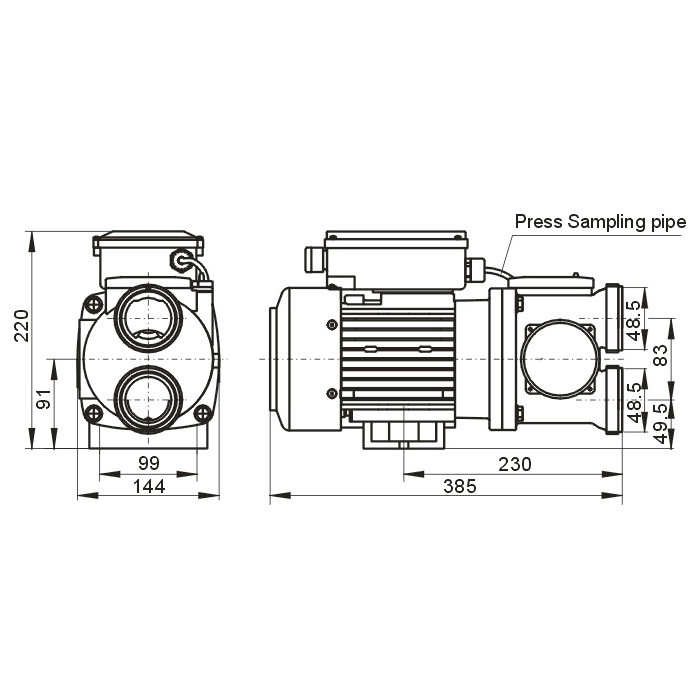 Насос AquaViva LX XDA75M 7 м³/ч (0.75HP, 220В) фото 3