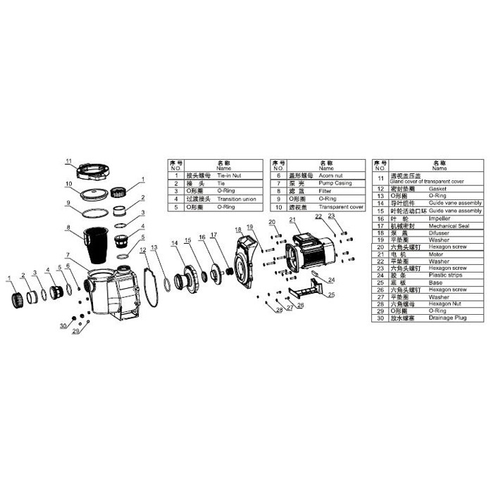 Насос AquaViva LX SWPB200T 23.5 м3/ч (2HP, 380В) фото 4