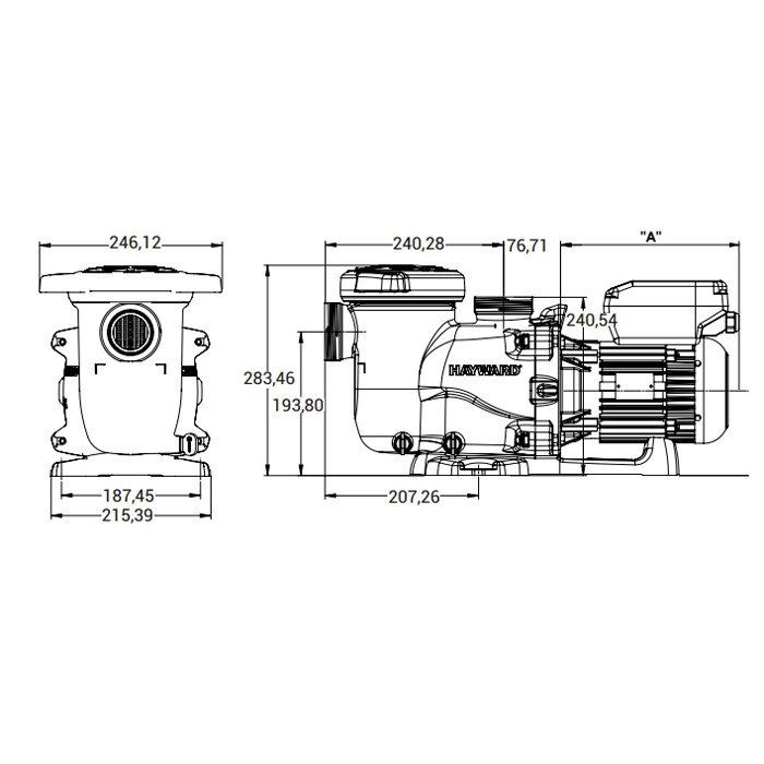 Насос Hayward Max-Flo XL SP2315VSTD (220V, 1.5HP) фото 4
