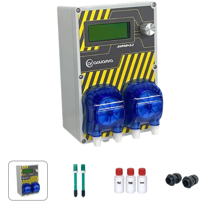Система перистальтических дозирующих насосов AquaViva PH+RX 6 л/ч + набор PH+RX
