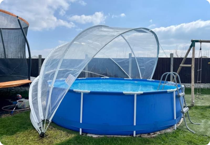 Круглый купольный тент павильон Pool Tent 3,6м. для бассейнов и СПА фото 3