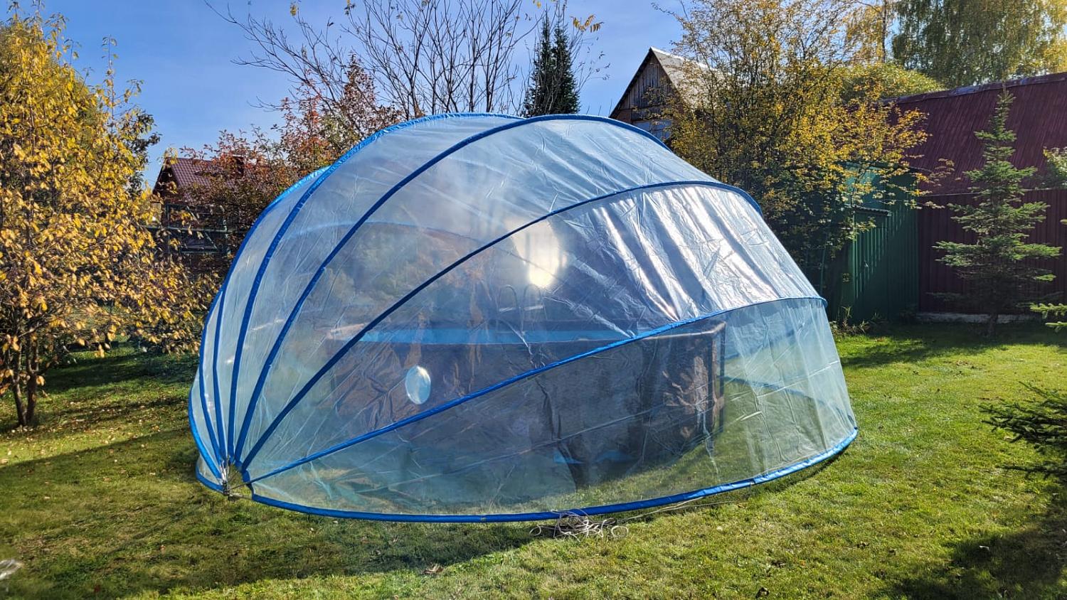 Круглый купольный тент павильон Pool Tent 3,6м. для бассейнов и СПА фото 4