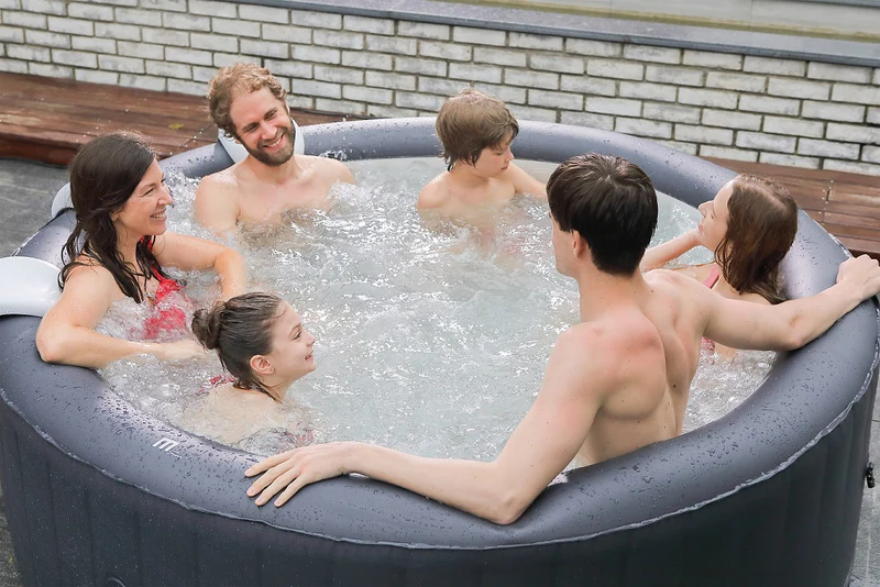 СПА-бассейн 204х70см "Rimba" 930л, круглый, аэромассаж фото 6